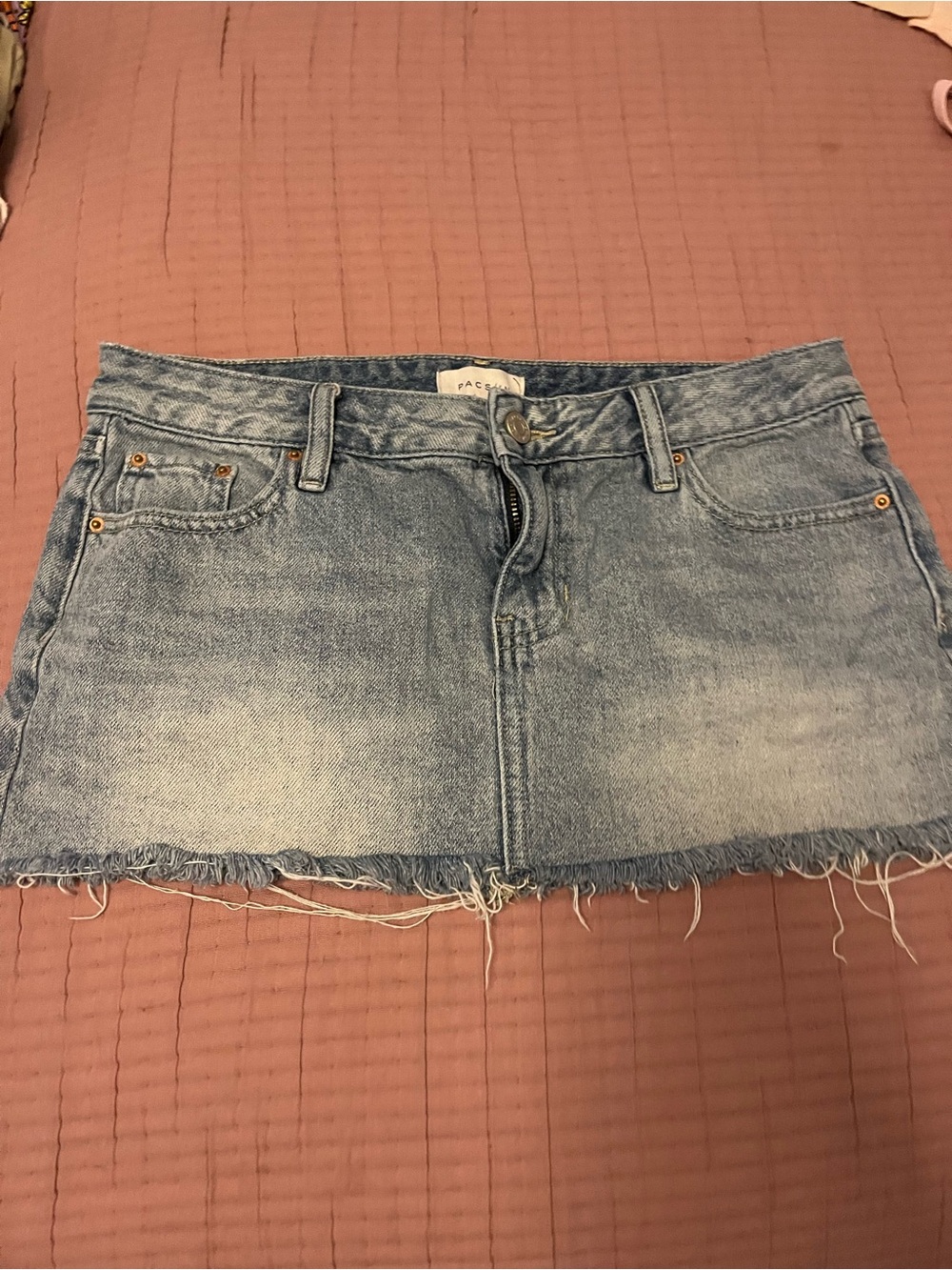 Pre-loved Pac Sun Classic Light Blue Denim Mini Skirt